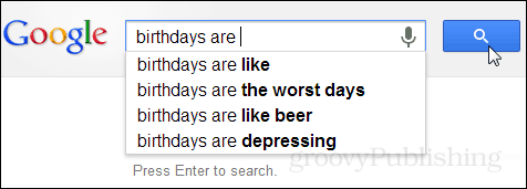 Čo si Google myslí o narodeninách