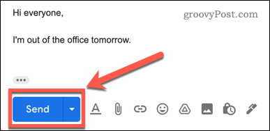 Odoslanie e-mailu Gmail