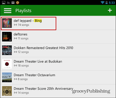 Aplikácia Xbox Music pre Android