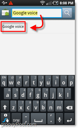 Mobilný Android Market Google Voice
