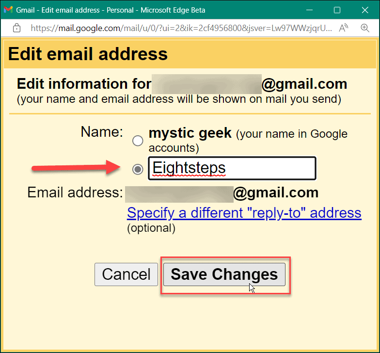 Ako zmeniť meno v gmail