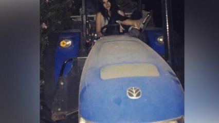 Asena Atalay vystúpila z Lamborghini nastúpila na traktor
