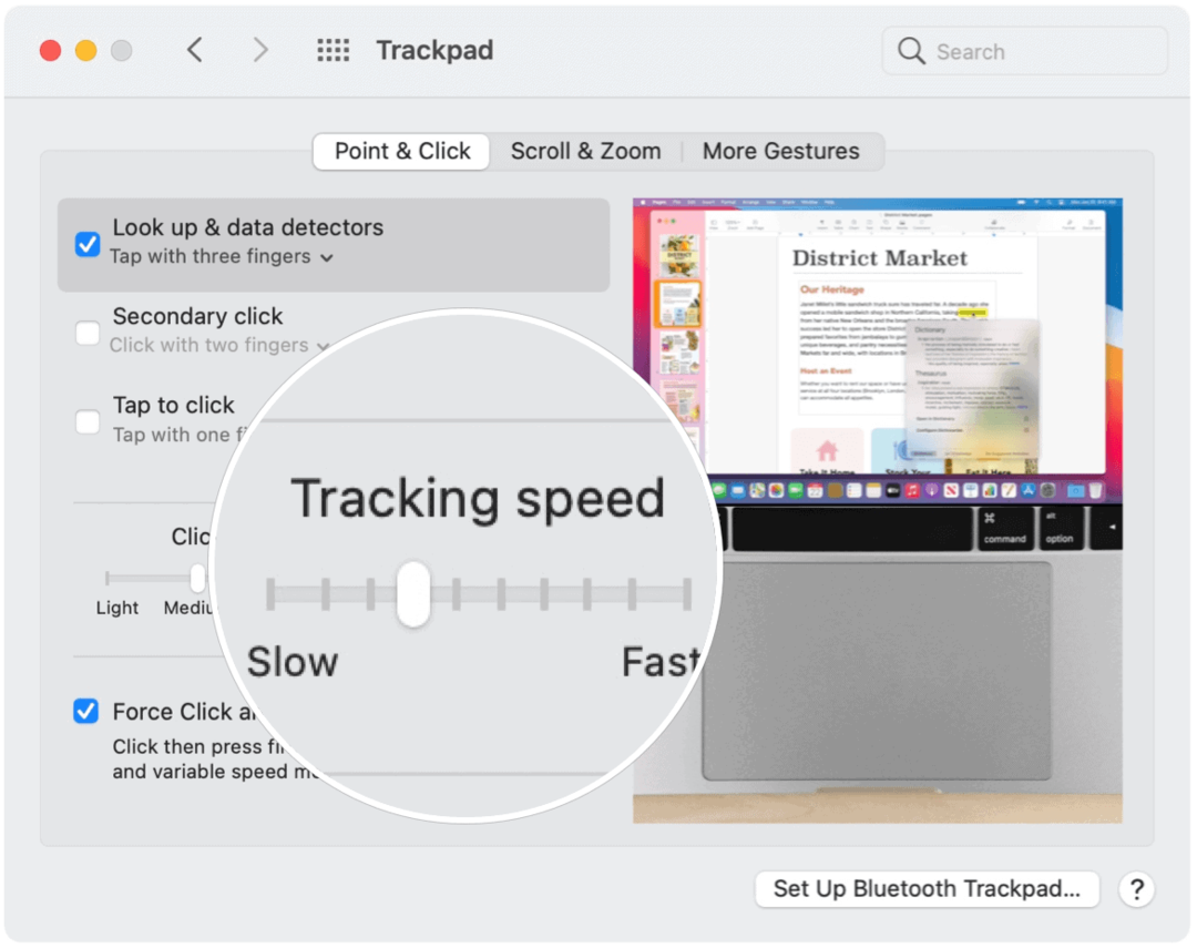 Riešenie problémov s rýchlosťou sledovania Mac Mouse TrackPad