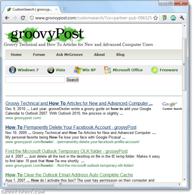 Ako používať vyhľadávanie na webe Google z panela Omni pre prehliadač Chrome