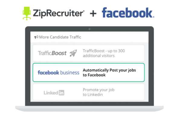 Facebook integruje výpisy ZipRecruiter do záložky pracovných pozícií na platforme.