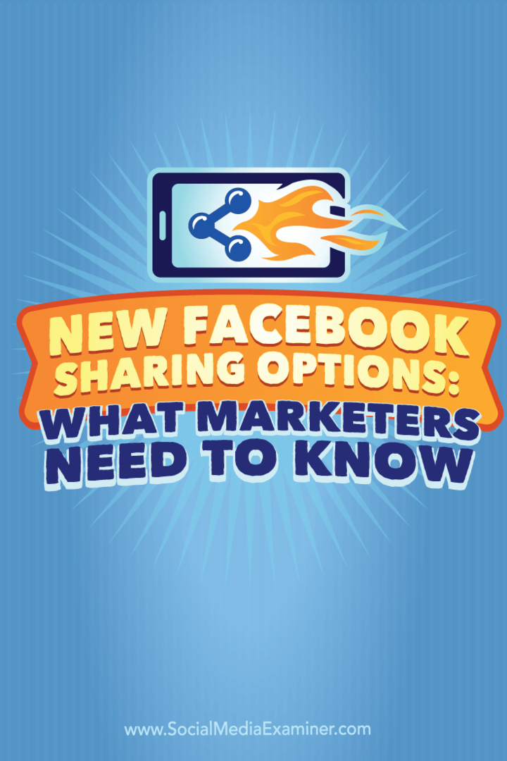 Nové možnosti zdieľania na Facebooku: Čo musia marketingoví pracovníci vedieť: Vyšetrovateľ v sociálnych sieťach