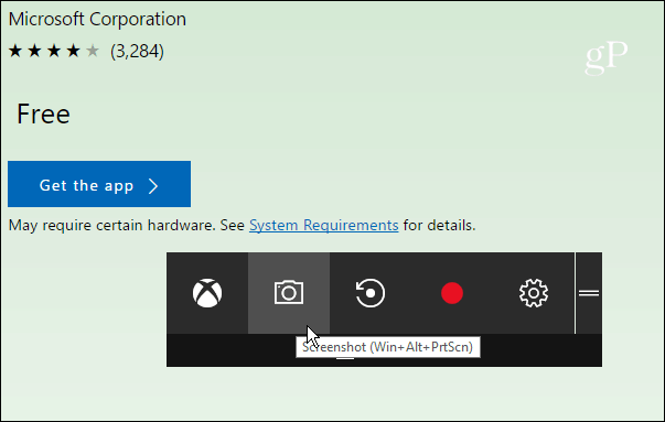 Ako urobiť snímku obrazovky v systéme Windows 10 pomocou videorekordéra Xbox Game
