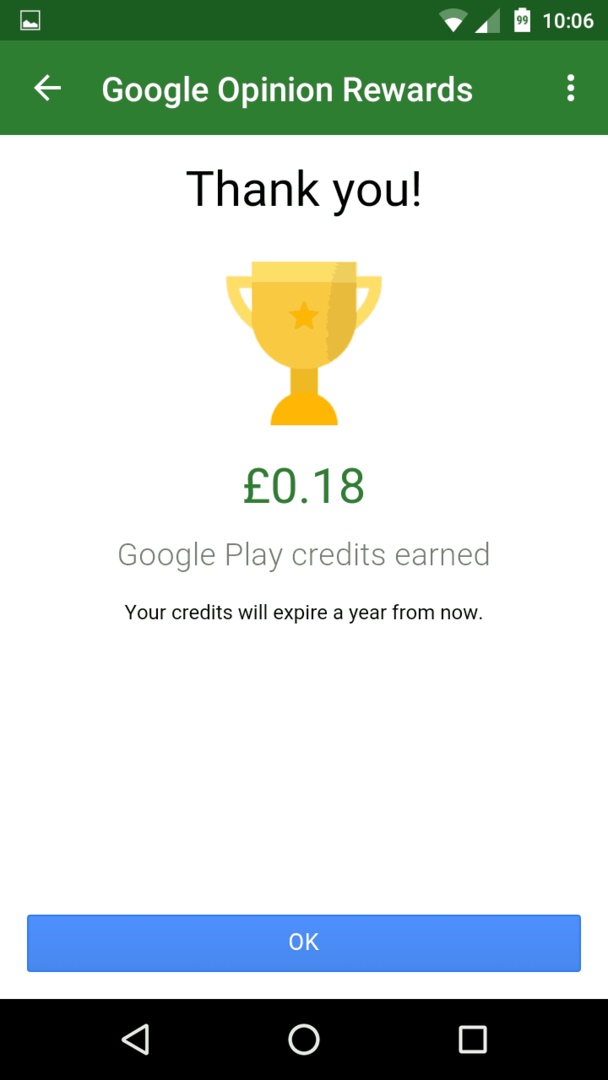 Google Rewards (06) google play kredity bezplatné aplikácie obchod hudobné televízne relácie filmy komiksy android anketa odmeny prieskumy umiestnenie kredity vypršala