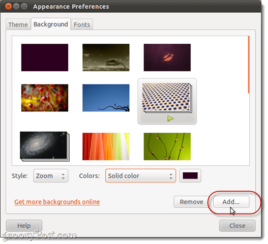 farba pracovnej plochy v ubuntu