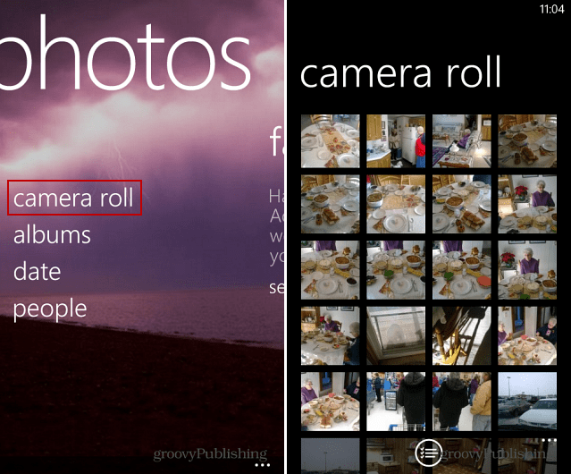 Fotoaparát Roll Windows Phone 8