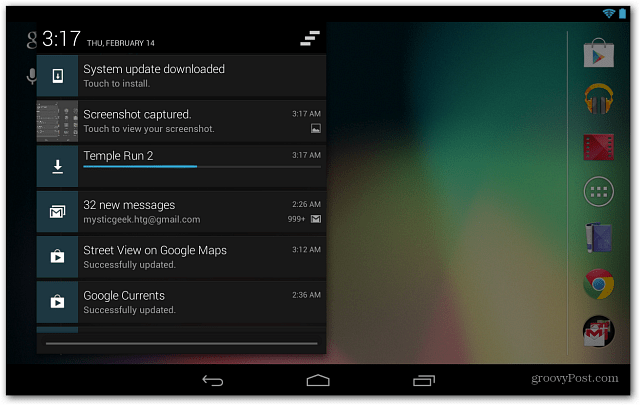 Aktualizácie Google Nexus 7