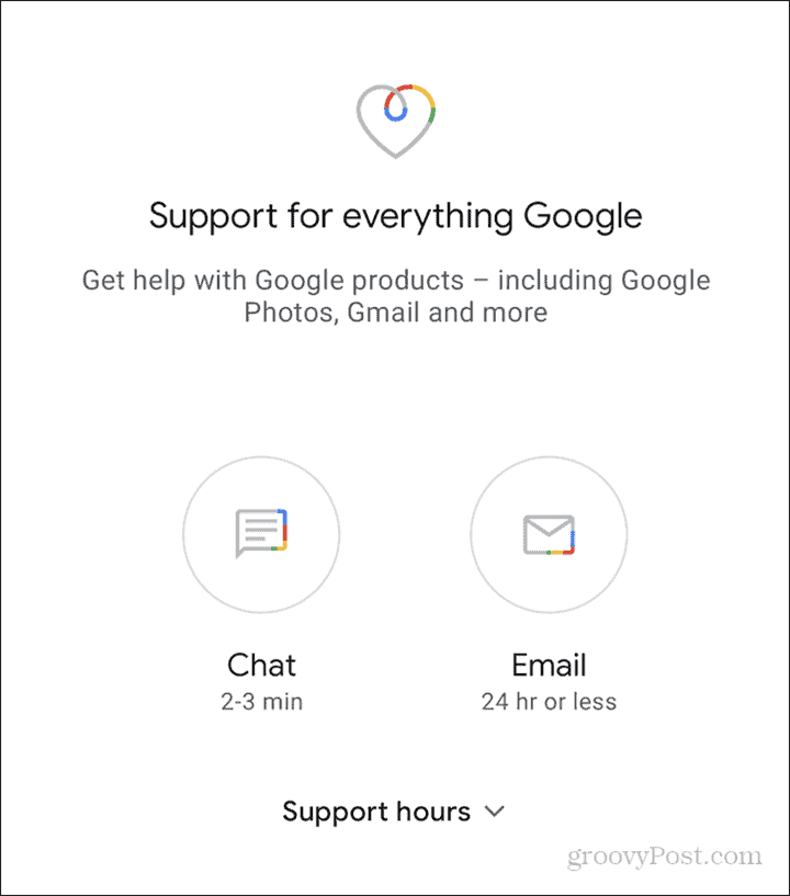 Podpora Google One