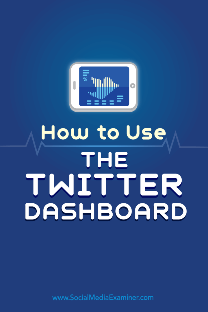 Ako používať Twitter Dashboard: Social Media Examiner