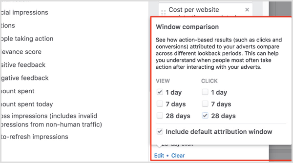 porovnanie okna pripisovania správcu reklám facebook