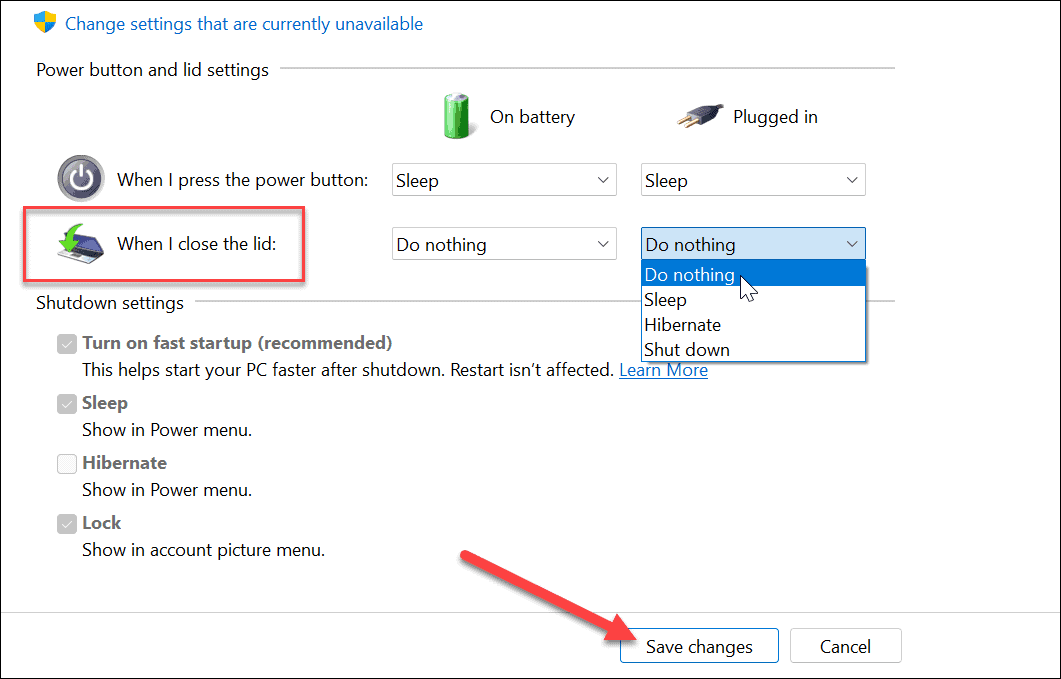 zatvorte prenosný počítač a použite monitor v systéme Windows 