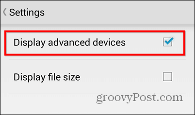 Exportujte súbory v Dropbox pre Android priamo na SD kartu
