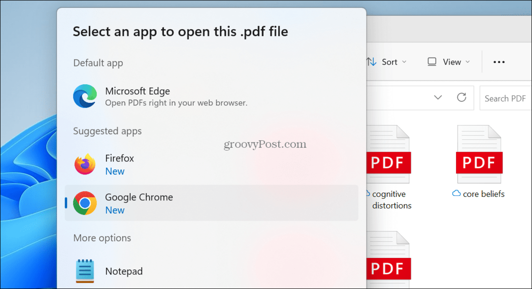 Predvolený prehliadač PDF v systéme Windows 11
