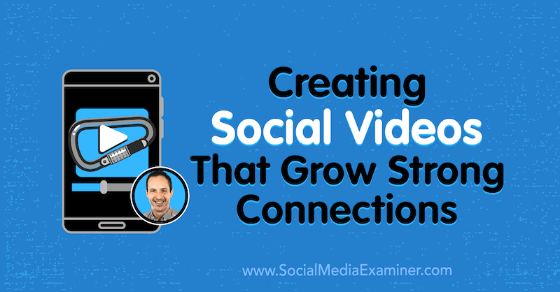 Vytváranie sociálnych videí, ktoré vytvárajú silné prepojenia, s predstavami Matta Johnstona v podcaste Marketing sociálnych sietí.
