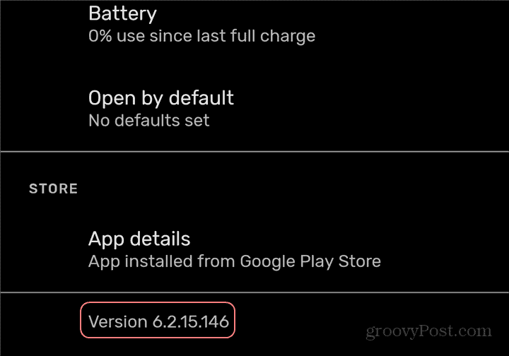 Verzia nastavení verzie aplikácie pre Android