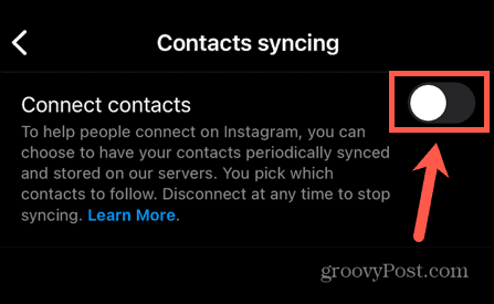 synchronizácia instagramových kontaktov