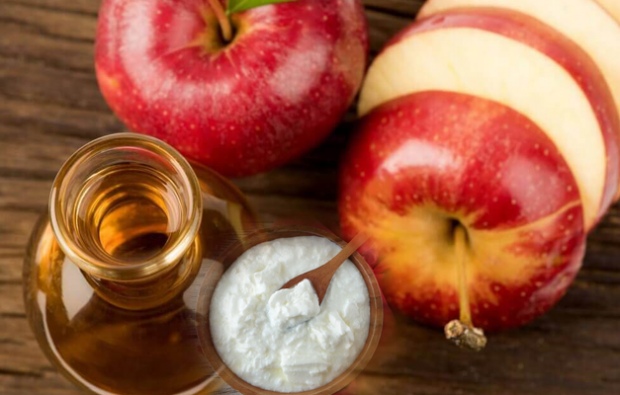 Jablčný ocot a jogurtový liek