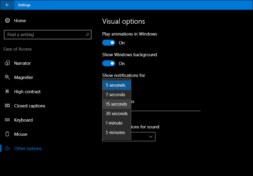 Ako udržať vaše oznámenia systému Windows 10 na obrazovke dlhšie