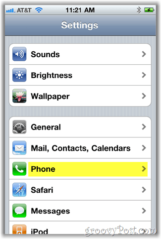 obrazovka telefónu iPhone