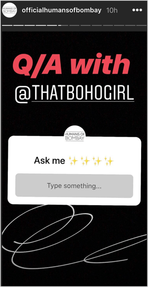 Nálepka Instagram Stories Questions s otázkami pre AMA.