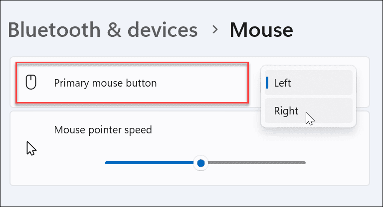 Urobte z myši ľaváka v systéme Windows