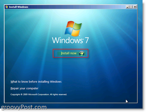 Inštalácia systému Windows 7