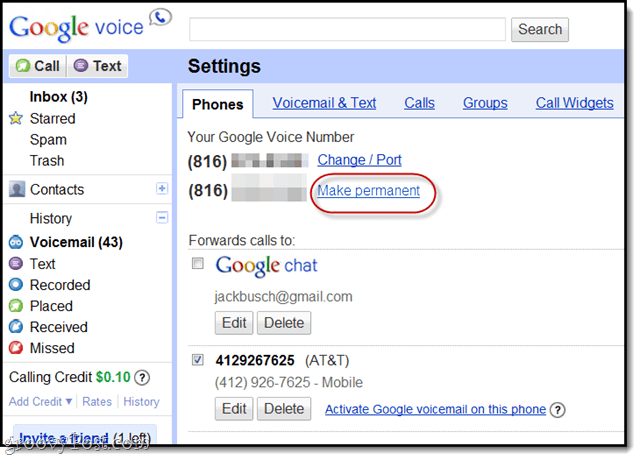 Po prenose si svoje pôvodné číslo Google Voice zachováte