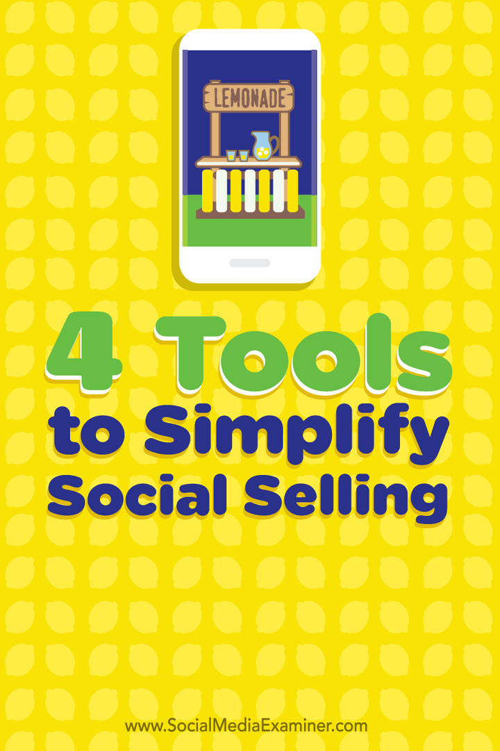 štyri nástroje na zjednodušenie sociálneho predaja