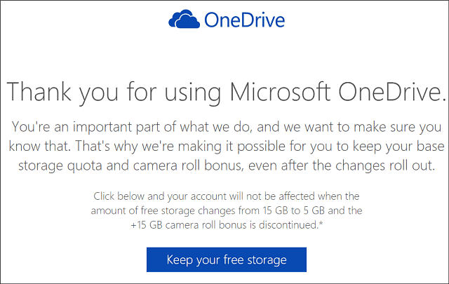 Uchovávajte úložisko OneDrive 15 GB
