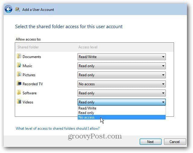 Pridajte alebo odstráňte používateľský účet na serveri Windows Home Server 2011