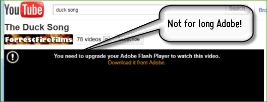 Sledujte YouTube bez inštalácie Adobe Flash Player