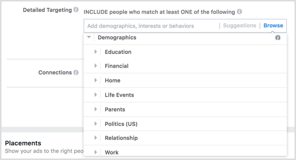 Demografické údaje zacielené na Facebook