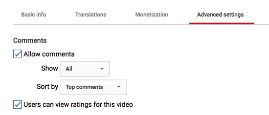 Ak sa rozhodnete ich povoliť, môžete tiež prispôsobiť spôsob, akým sa komentáre zobrazia vo vašom kanáli YouTube.