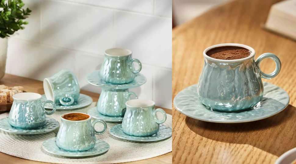 Emsan Teşvikiye 12-dielna súprava kávových šálok