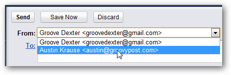 vyberte adresu v Gmaile