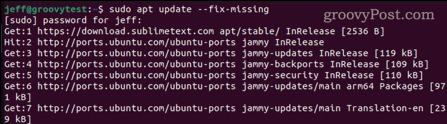 opraviť chýbajúce balíčky v ubuntu