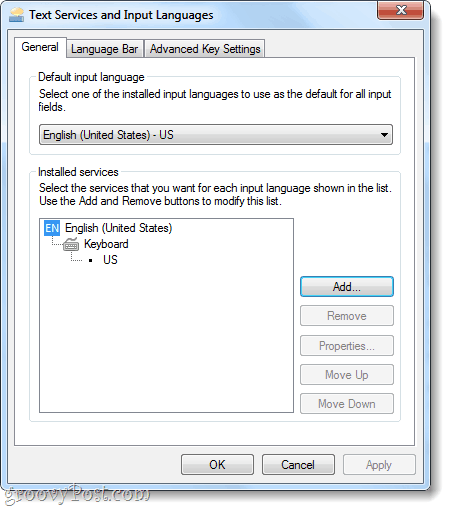 textové služby a vstupné jazyky v systéme Windows 7
