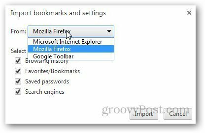 Prenos záložiek Firefox 8
