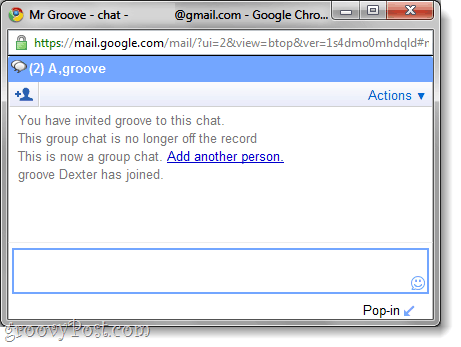 skupinový rozhovor v gmail