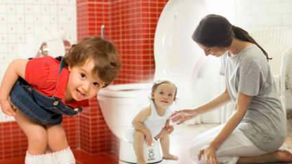 Ako si dať detské plienky? Ako by mali deti čistiť záchod? Školenie toaliet ..