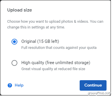 Obmedzenie veľkosti nahrávania Google na 15 GB alebo stlačené