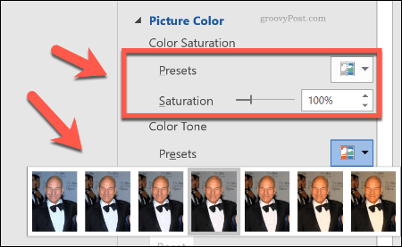 Vykonávanie korekcií farieb obrázkov v programe Word