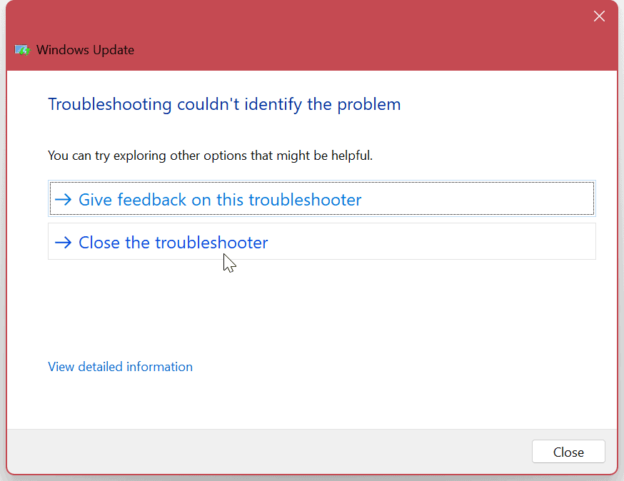 Nedostatok miesta na disku pre službu Windows Update 