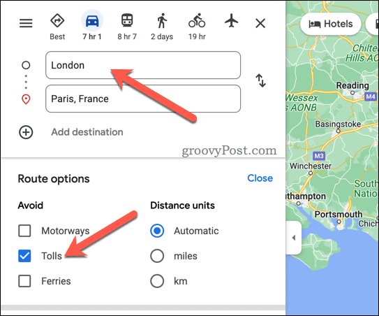 Vyhnite sa mýtu v Mapách Google
