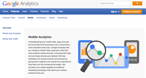 google analytics pre mobil