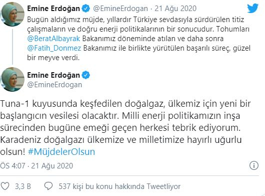 Zdieľanie Emine Erdogan